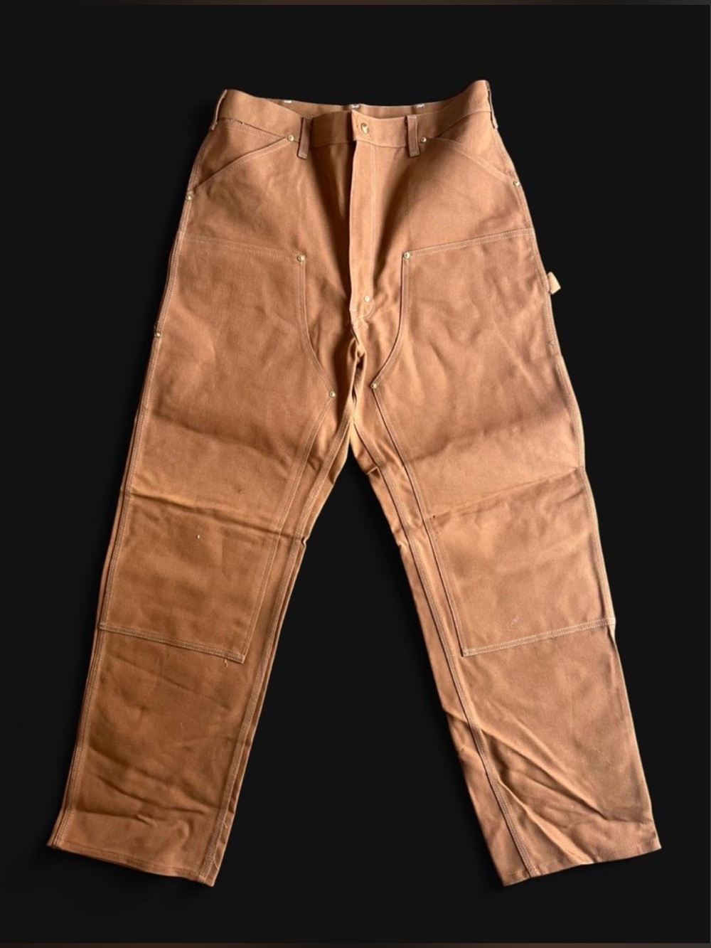NWT Vintage 70’s/80’s Carhartt 62W Firm Duck Double Knee Carpenter Pants 36x32 - Picture 3 of 8